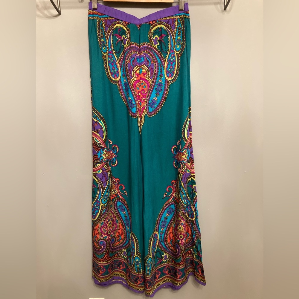 Never Worn Colourful Palazzo Pants, sz S